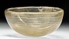 Hellenistic Glass Bowl w/ Etched Wheel Marks