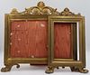 (2) French Gilt Bronze Frames with Paw Feet.