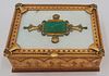Austrian Guilloche Enamel Decorated Jewelry Casket