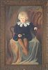 American School Oil on Canvas "Portrait of a Blue Eyed Blond Child"