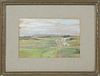 Annie Barker Folger Pastel on Paper "Tom Nevers Head from Near the Pond"