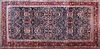 Vintage Hand Woven Wool Sarouk Carpet, circa 1920s