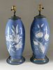 Pair of French Pate-sur-Pate Lamps