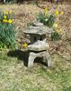 Poured Stone Pagoda Garden Sculpture