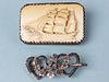 Lot of Two Pieces of Nautical Jewelry, 19th Century