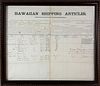 1866 Hawaiian Shipping Articles Whaling Document