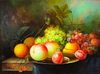 Decorative Painting, Still Life, Signed Collins