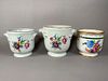 Three Porcelain Cachepots, Modern