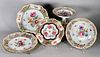 Lot of Dresden Reticulated Floral Wares, Various Makers