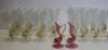 Murano Glass Lot Of Figural Stemware