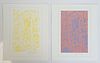Roy Lichtenstein, 2 Color Lithographs, Signed