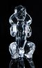 French Sevres Crystal Sculpture of a Poodle