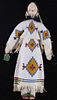 Sioux Mary Standstall Fully Beaded Hide Doll LARGE
