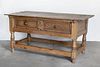Spanish Colonial, Two-Drawer Library Table, 19th c.