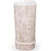 Maitland Smith Tessellated Marble Pedestal