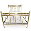 Antique Empire Style Brass Bed Frame