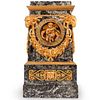 19th Cent. French Empire Marble and Bronze Clock