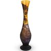 Large Galle Style Glass Vase