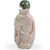 Chinese Carved Opal Snuff Bottle