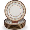 (6 Pc) Limoges "Guerin & Co" Porcelain Plates