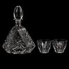 (3 Pc) Crystal Decanter and Cups