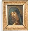 19th Cent. Virgin Mary Oil Painting