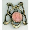 1 DIVISION 1 PIERCED BUTTON GLASS MOUNTED IN METAL