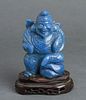 Chinese Immortal Carved Sodalite Sculpture