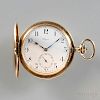 Longines Minute-repeating 14kt Gold Hunting Case Watch