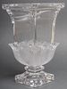 Lalique Style Frosted Art Glass Vase