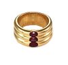 Cartier Ellipse 2.25ct Ruby 18k Gold Band Ring