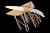 Plains Indian Bone Knife w/ Buckskin Sheath