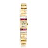 Tiffany & Co. Vintage Ruby and Diamond Ladies Watch in 14K Gold