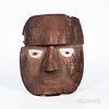 Large Pre-Columbian Carved Wood Head