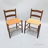Two Shaker Maple Loom Chairs