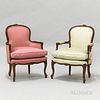 Two French Provincial-style Upholstered Chairs