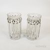 Pair of Anglo-Irish Colorless Cut Glass Lustres