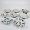Eight Chinese Famille Rose Shaped Porcelain Bowls