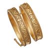 Pair of Victorian Gold-Filled Wedding Bracelets
