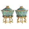 A pair of 18-/19th century Chinese Cloisonne