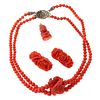 Collection of coral jewelry