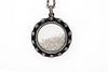 Diamond, enamel & silver shaker pendant with chain