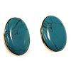 Daryln Walker turquoise and 14k gold earrings