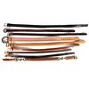 Collection of 9 leather belts