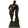 Artist Unknown, Signed Hercules Bronze Sculpture
