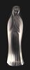 LALIQUE FROSTED CRYSTAL MADONNA STANDING FIGURE