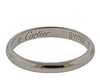Cartier Platinum Band Ring Size 49