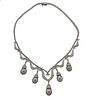 18K Gold Diamond 22.50ctw Tahitian Pearl Necklace