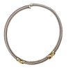 David Yurman Sterling 14k Gold Cable X Necklace