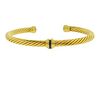 David Yurman 18k Gold Cable Sapphire Bracelet